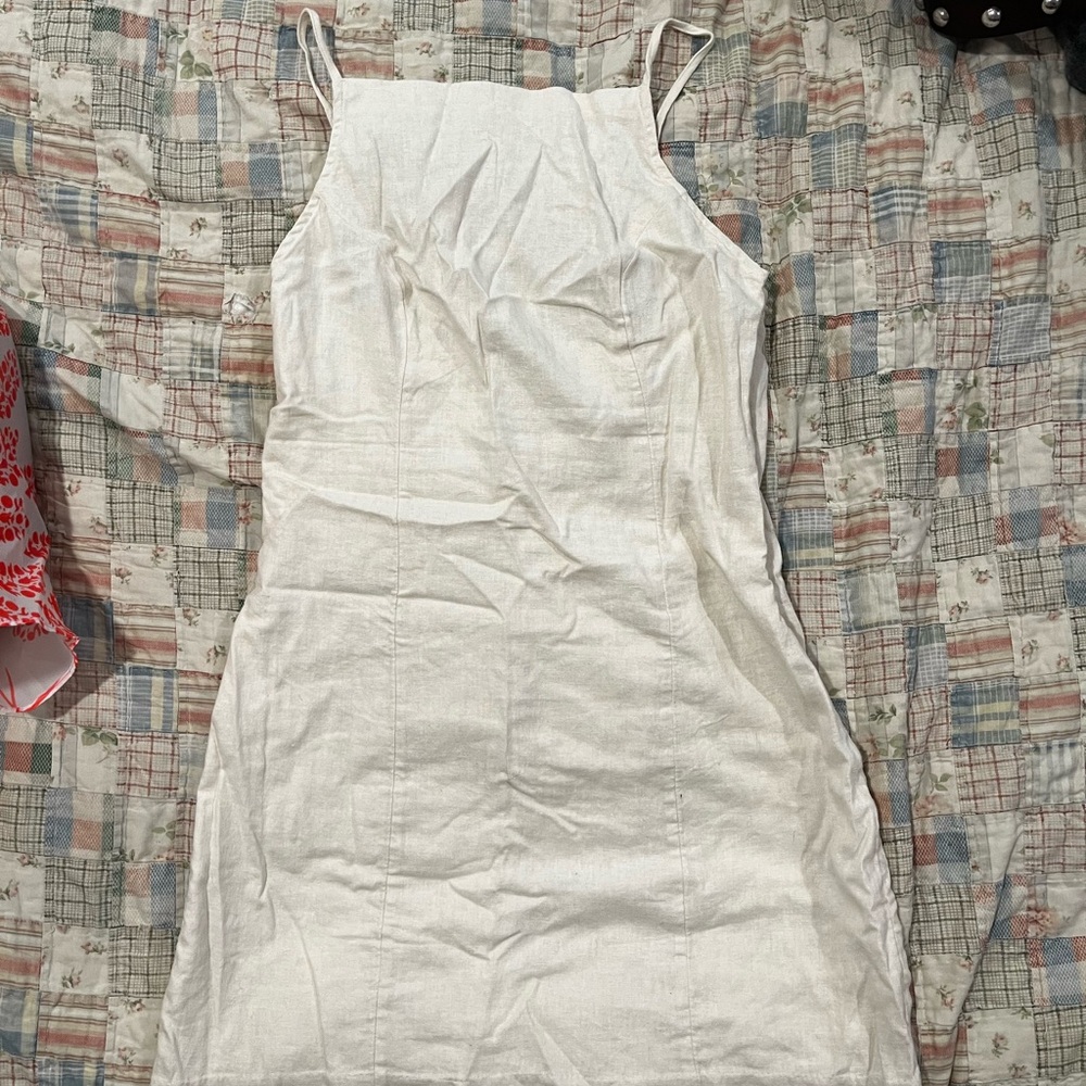 Abercrombie & Fitch Cream Sleeveless Top